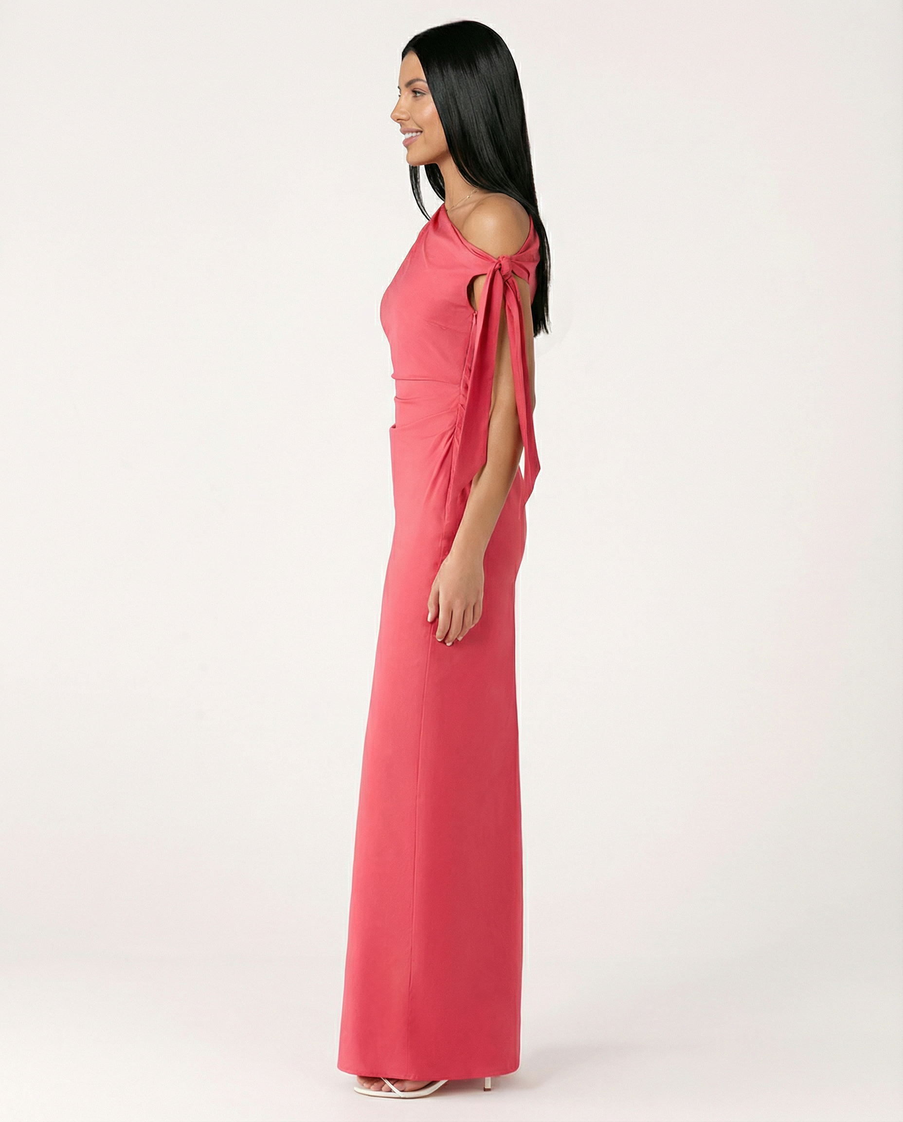 Beth | One-Shoulder Tie Maxi Dress