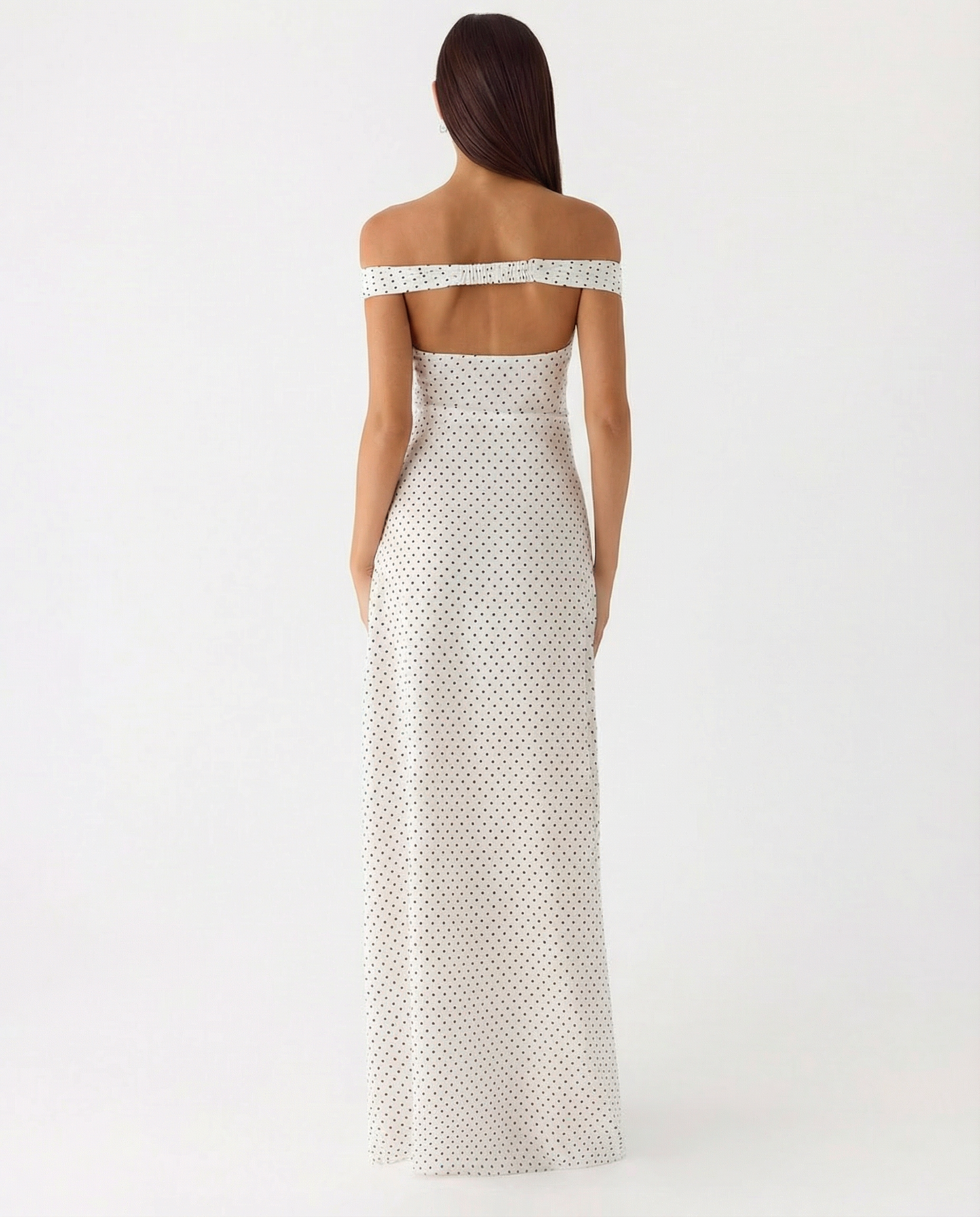 Eileen | Off-Shoulder Maxi Dress with Sweetheart Neckline