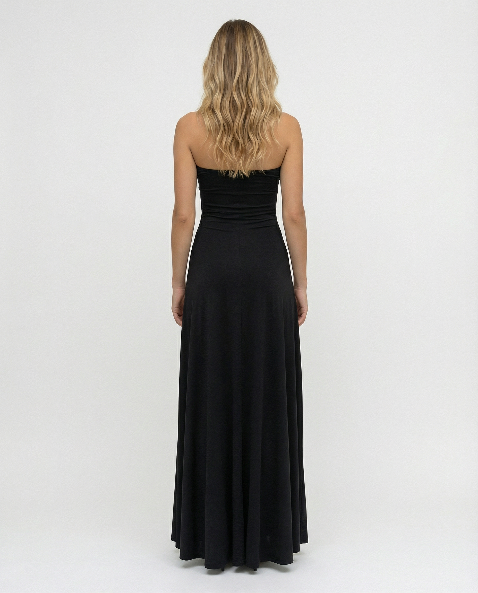 Carol | Strapless Ruched Bodycon Maxi Dress