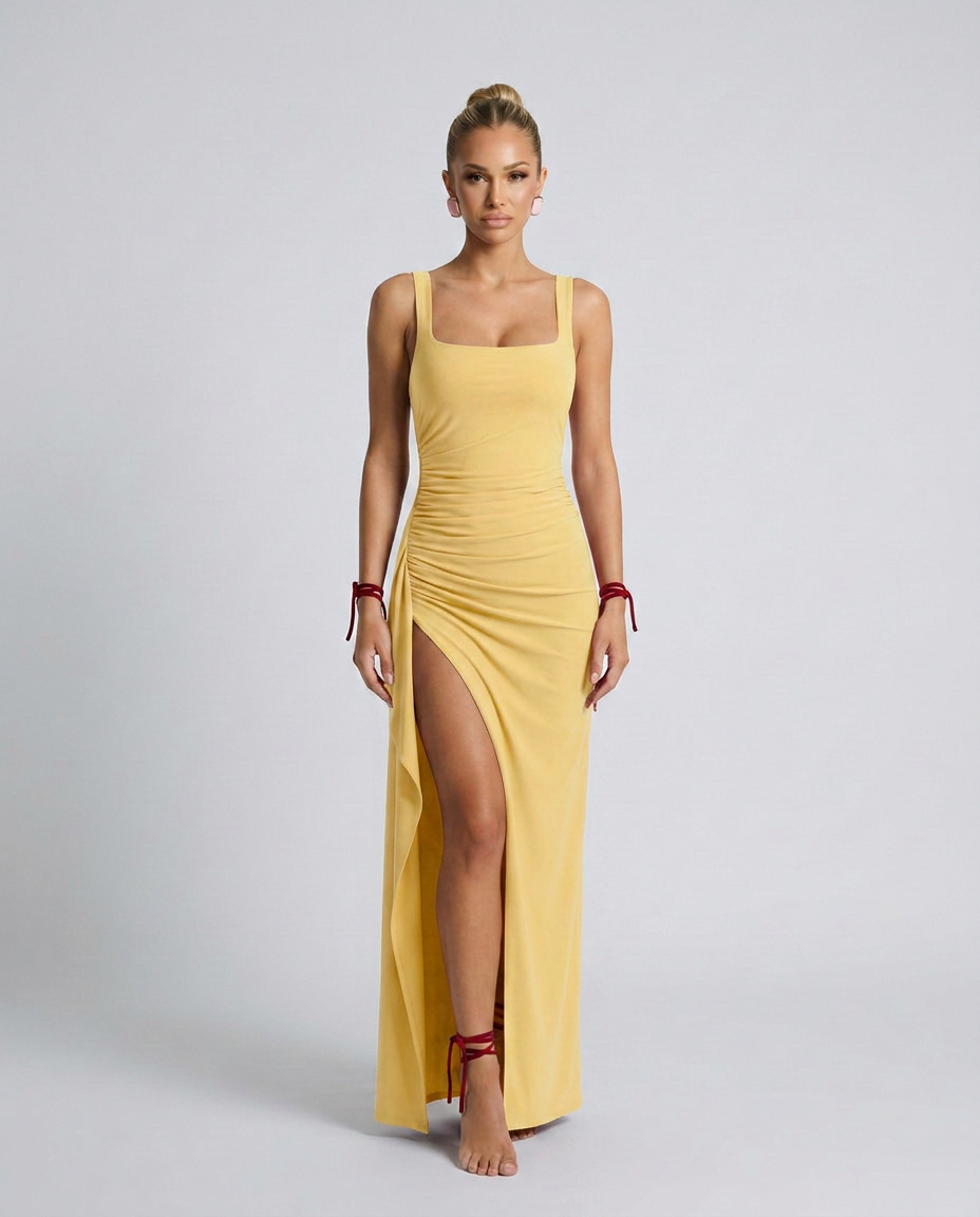 Carmen | Backless Bodycon Slip Maxi Dress