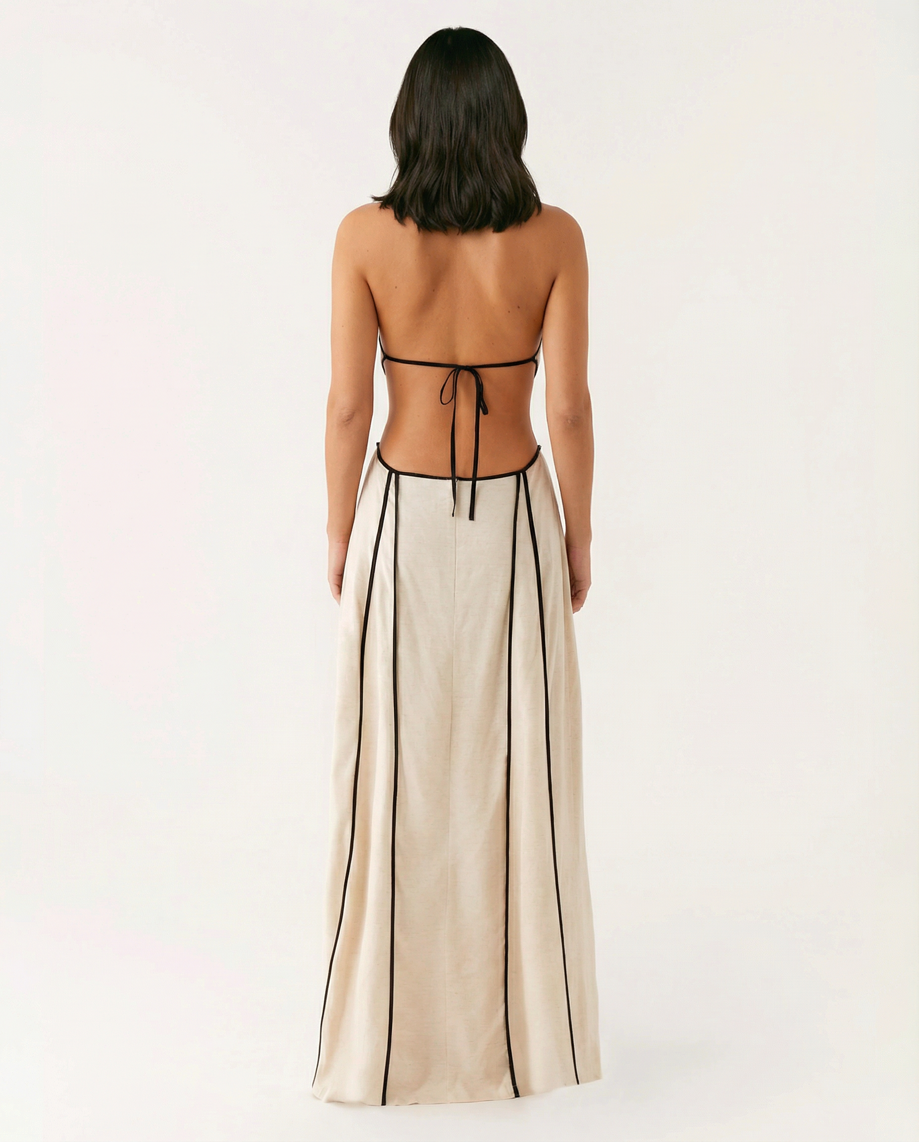 Valerie | Maxi Dress with Halter Cut-Out Detail