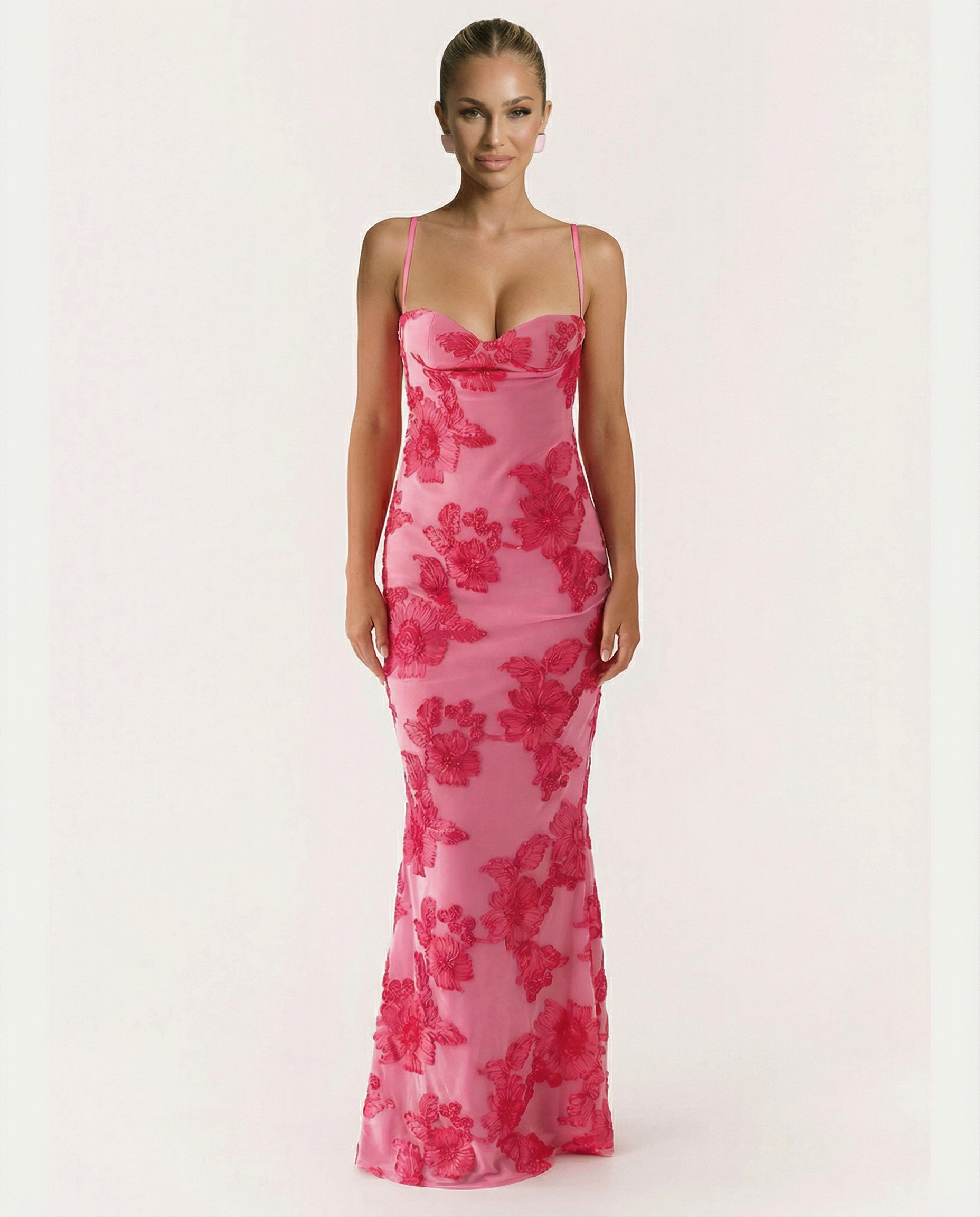 Caitlin | Maxi Dress with Sweetheart Bustier Detail