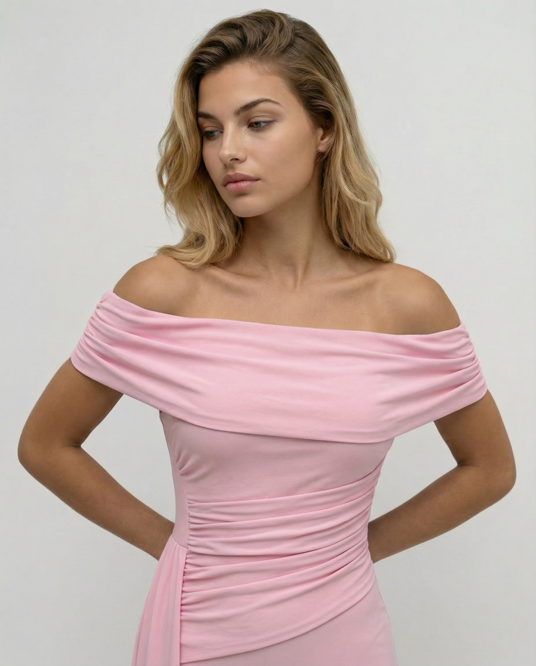 Aida | One Shoulder Ruched Maxi Dress