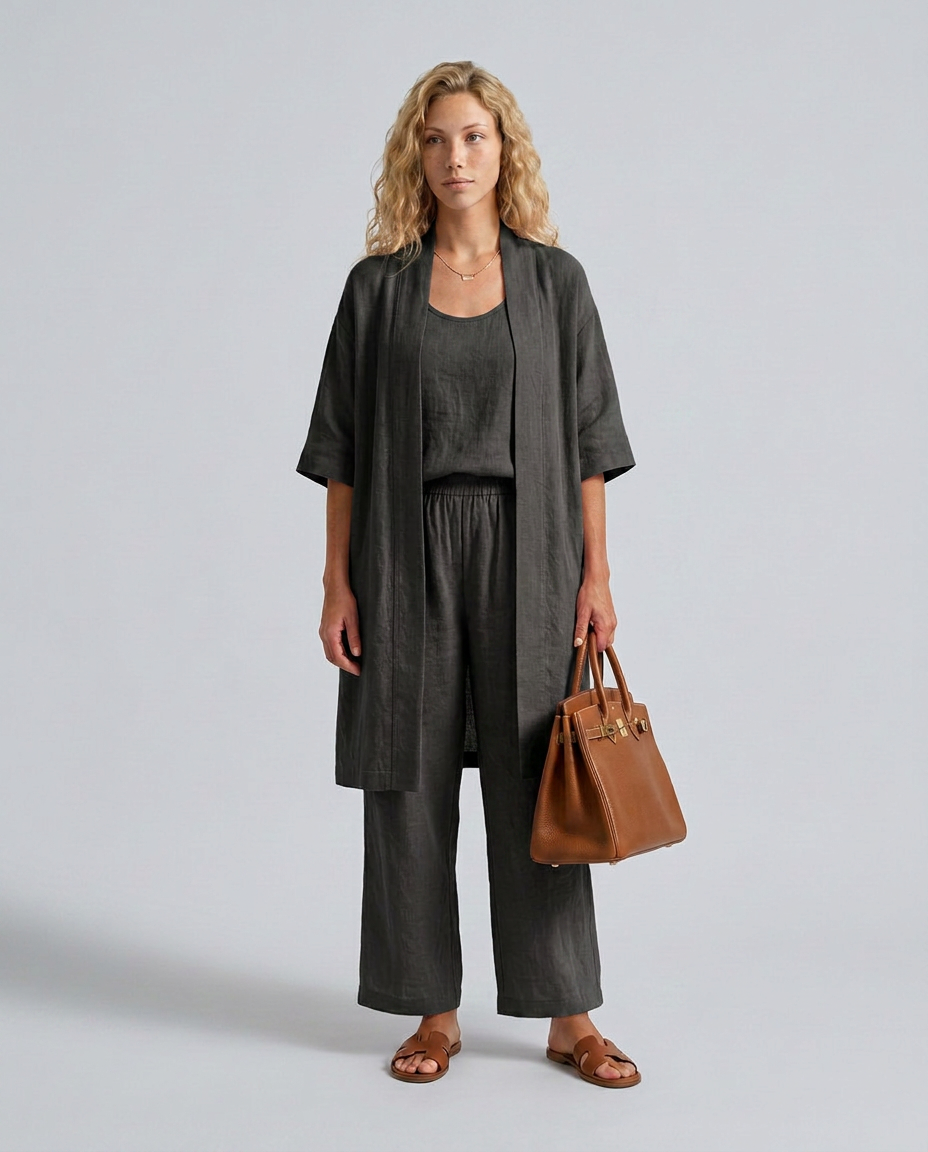 Yael | Three-Piece Relaxed Top & Pant Co-ord Set