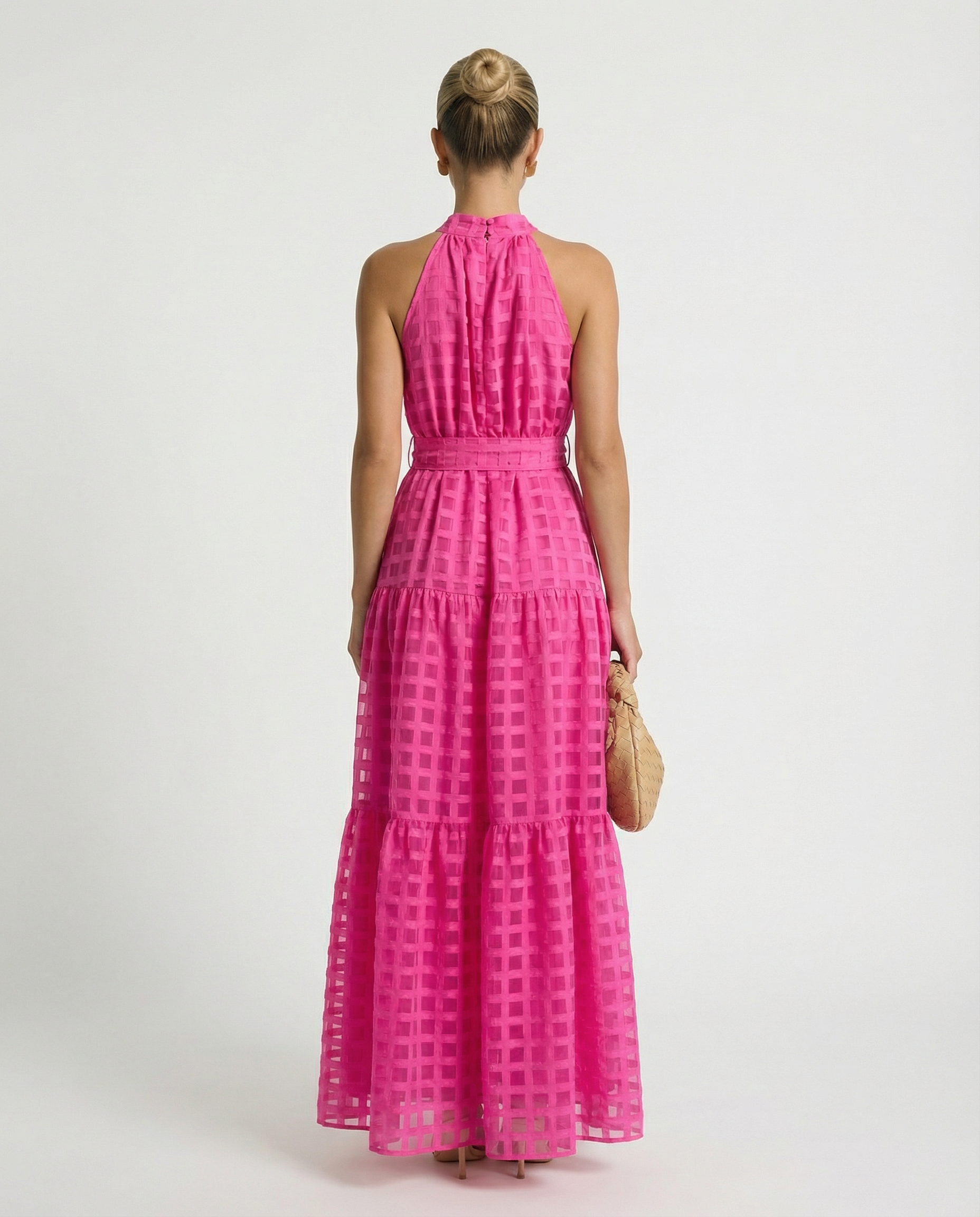 Paige | Maxi Dress with Halter Neck and Tie Waist