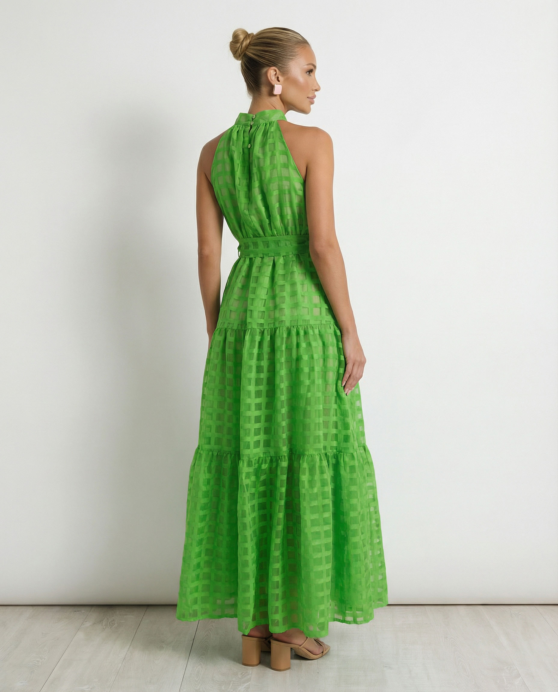 Paige | Maxi Dress with Halter Neck and Tie Waist