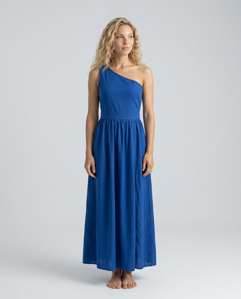 Hadley | One-Shoulder Asymmetric Maxi Dress
