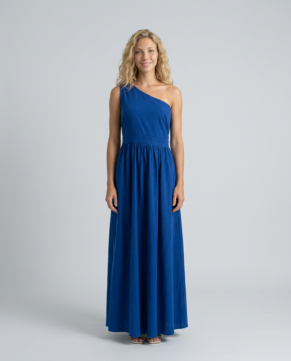 Hadley | One-Shoulder Asymmetric Maxi Dress