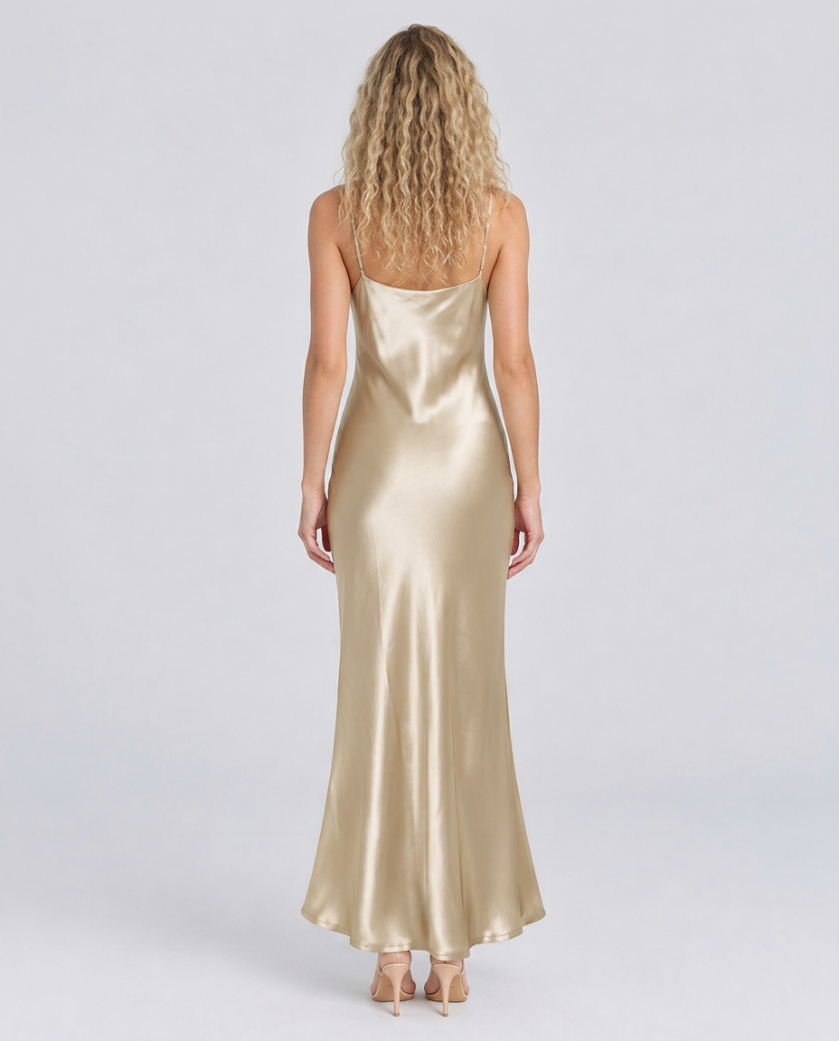 Elsa | Maxi Dress with Cowl Neck and Open Back