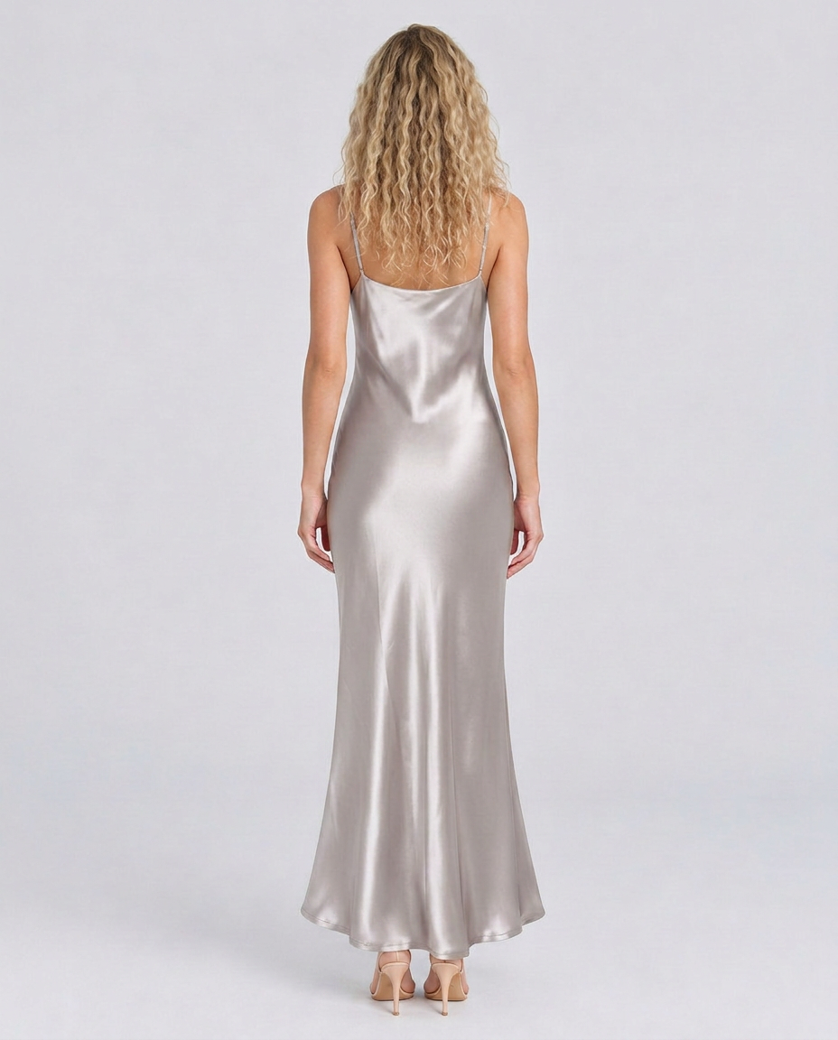 Elsa | Maxi Dress with Cowl Neck and Open Back