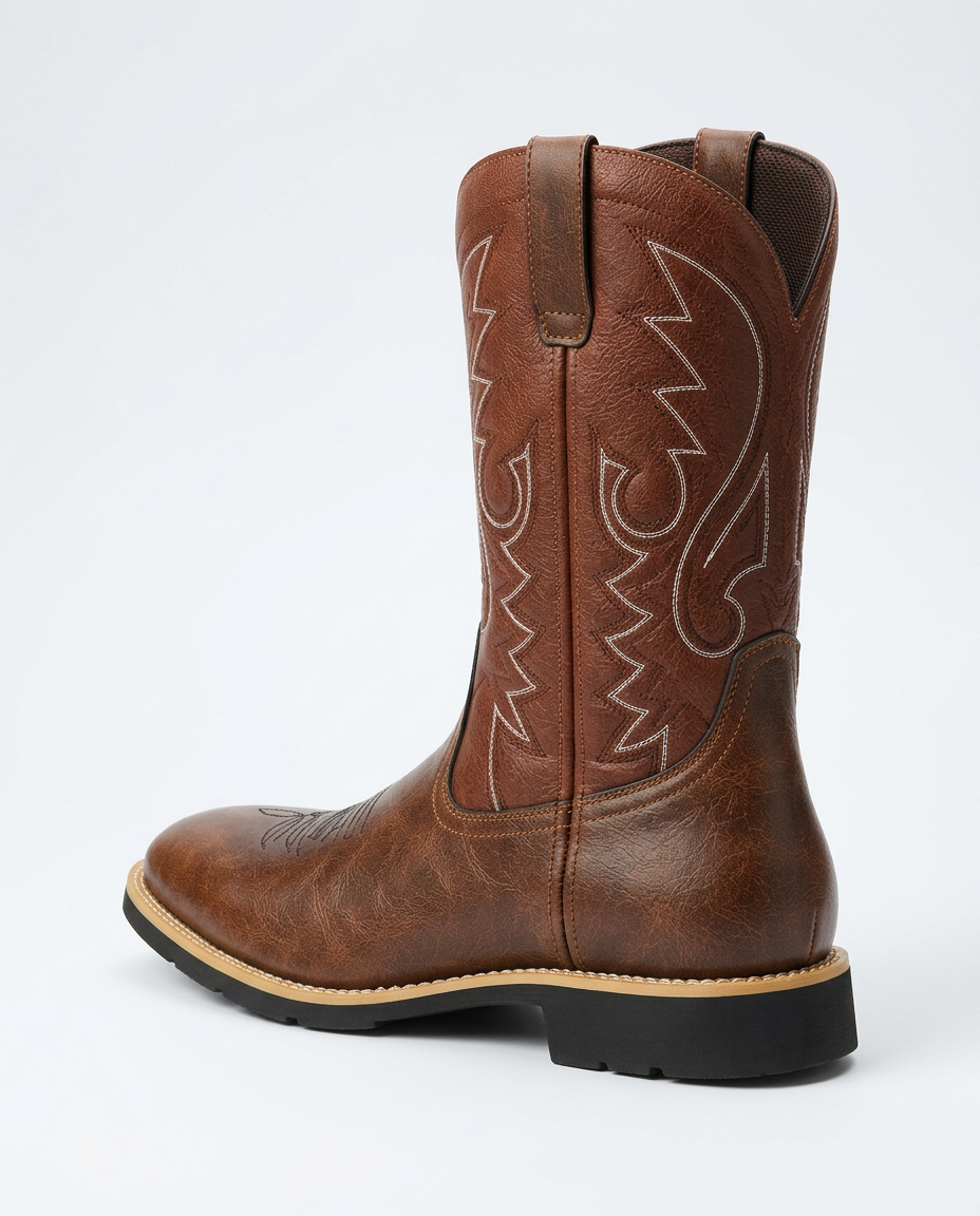 Colette | Leather-Look Western Cowboy Boots