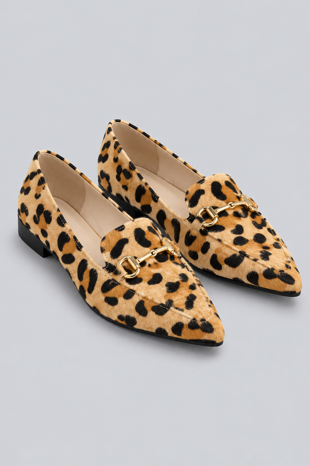 Layla | Leopard Print Flat Loafers