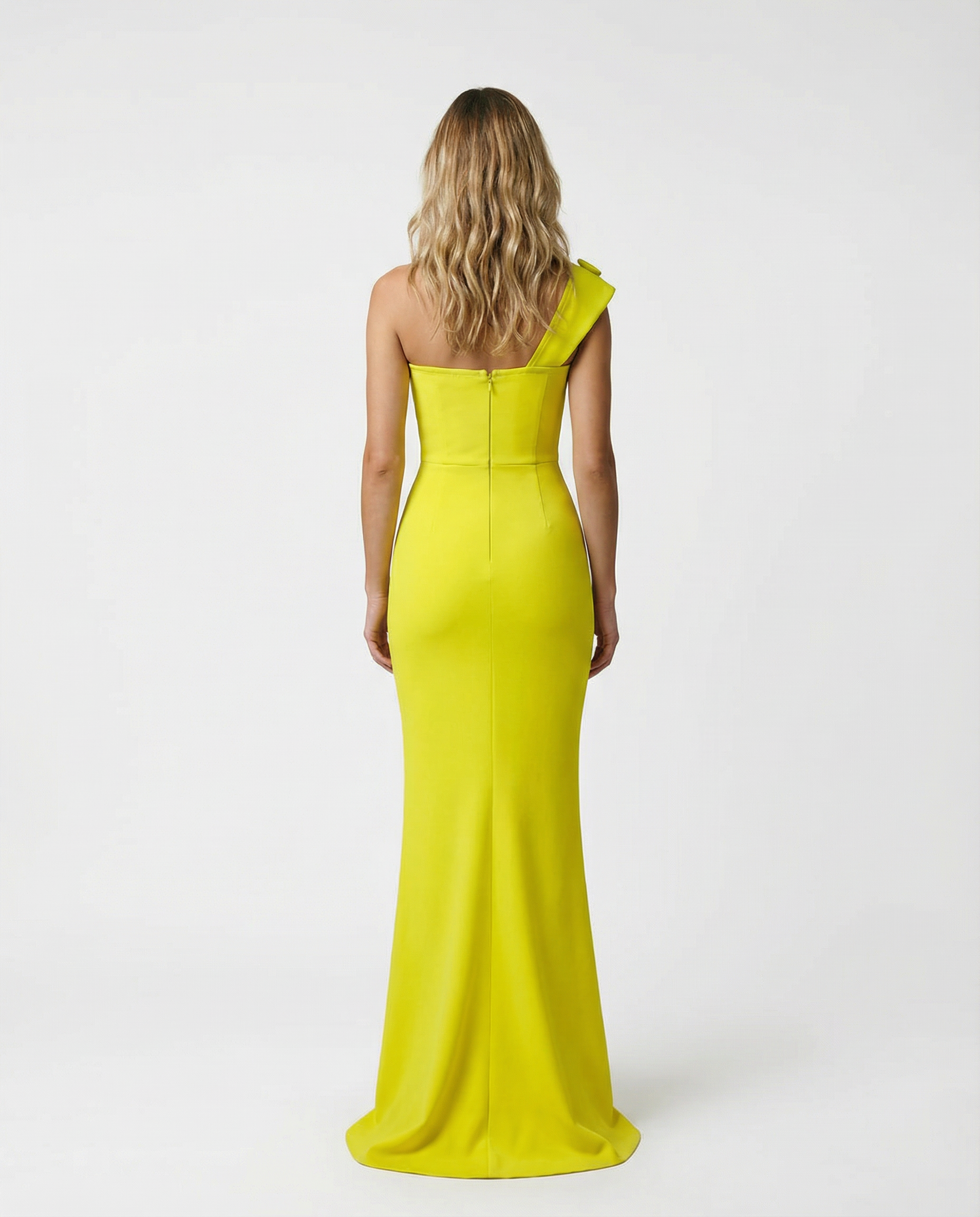 Carol | One Shoulder Maxi Dress with Floral Detail