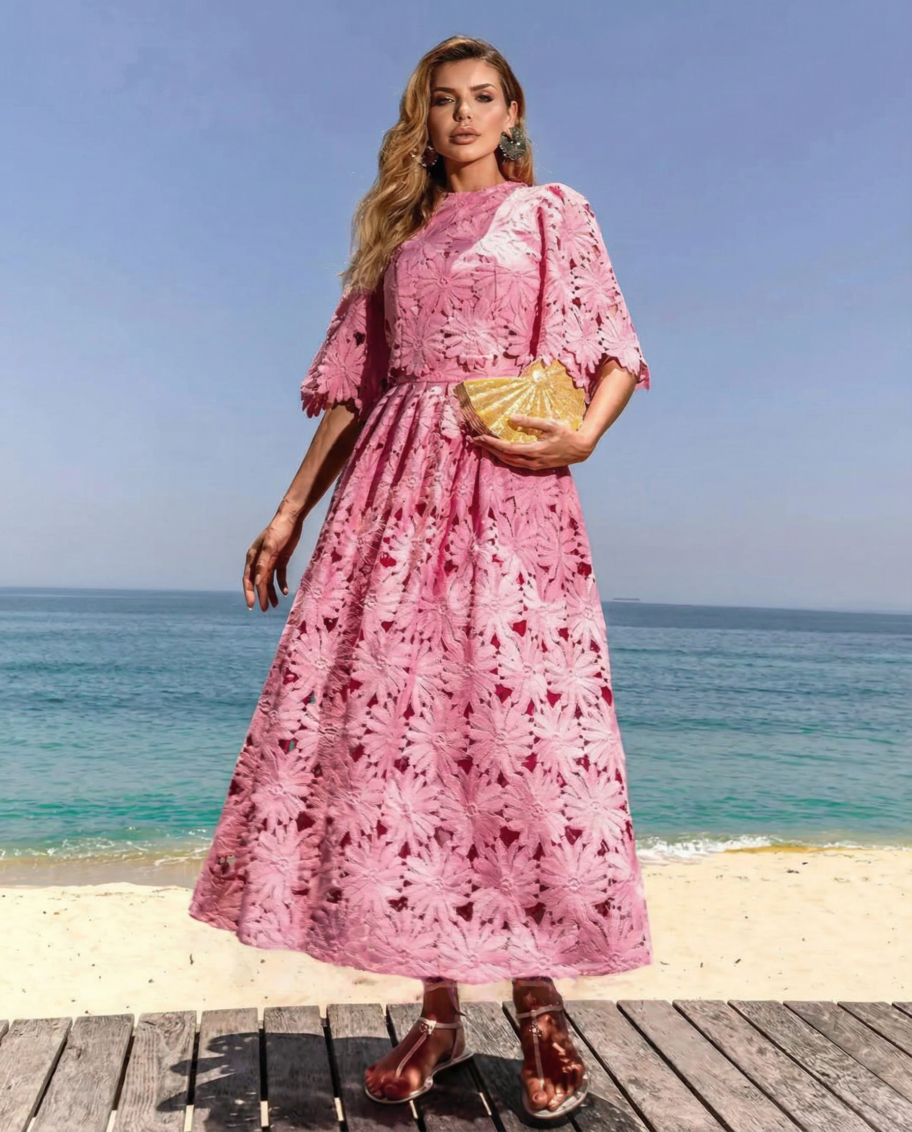 Rhonda | Lace Crop Top & Maxi Skirt Set