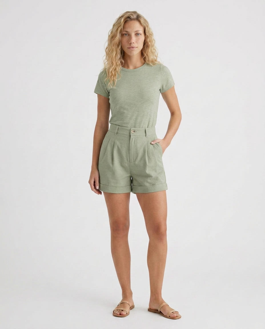 Opal | High Waist Wide-Leg Shorts