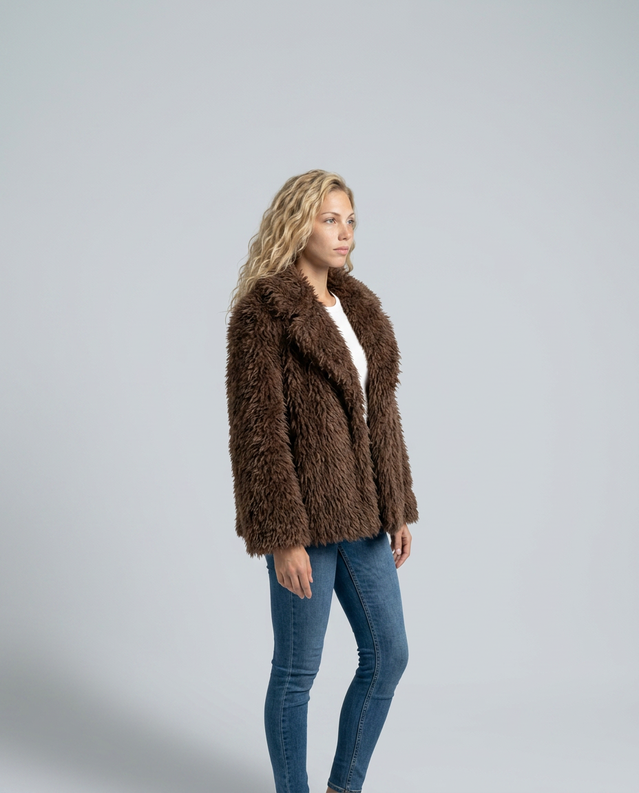 Alma | Oversized Teddy Faux Fur Coat