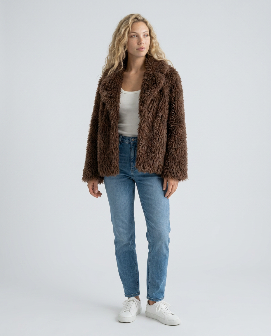 Alma | Oversized Teddy Faux Fur Coat