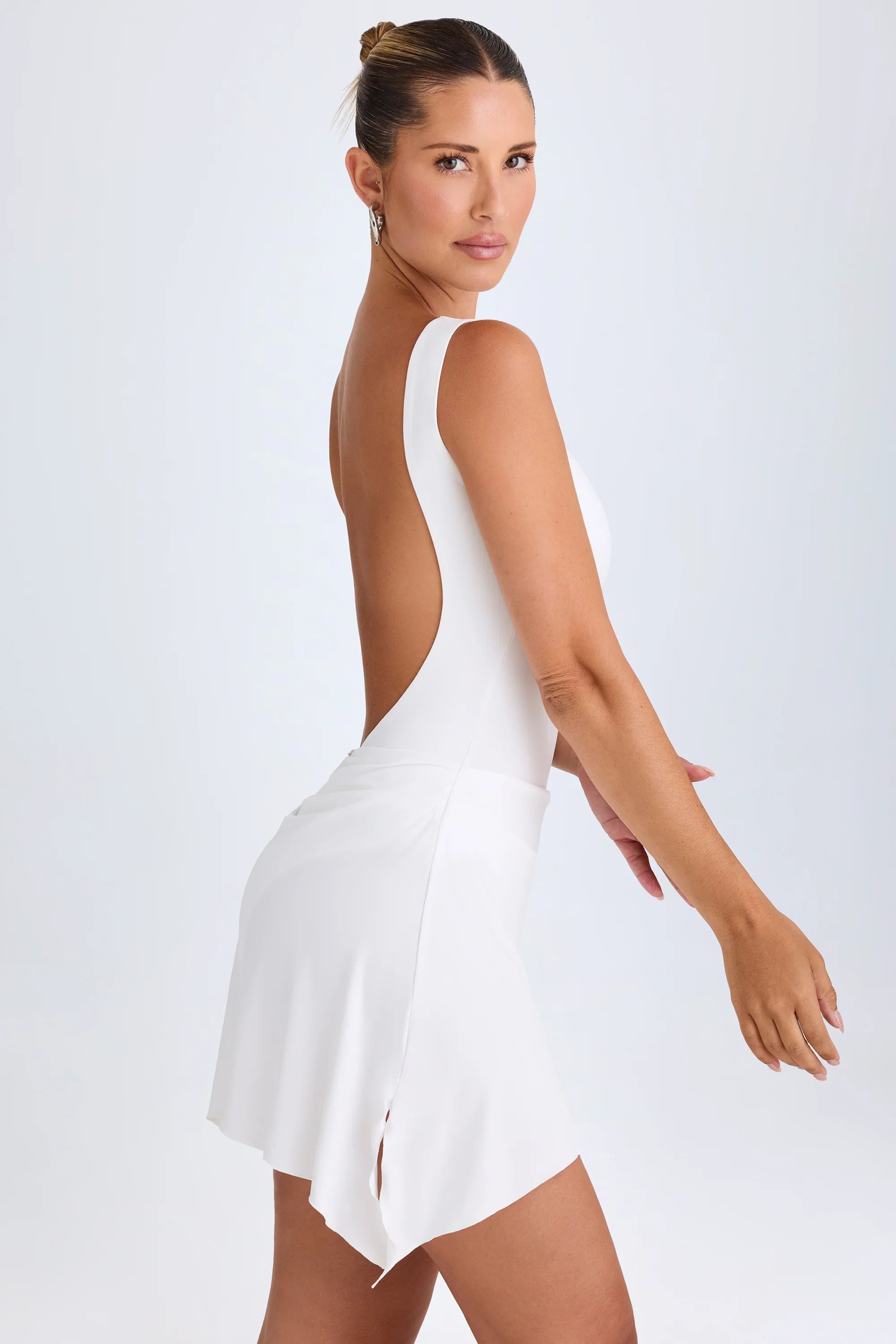 Christi | Draped Open-Back Mini Dress
