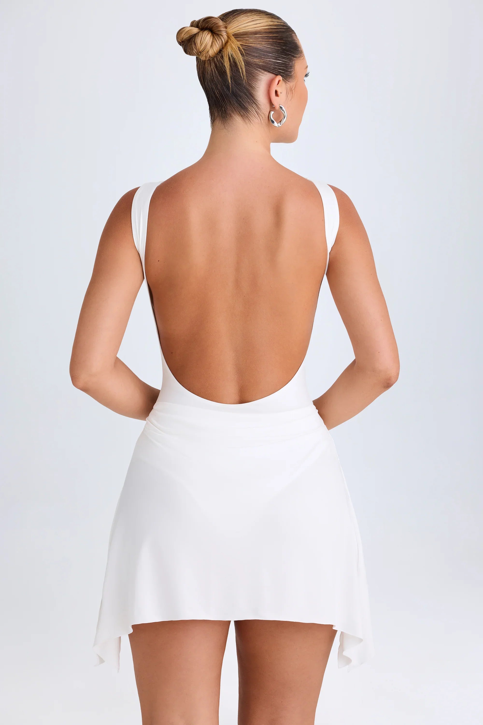 Christi | Draped Open-Back Mini Dress