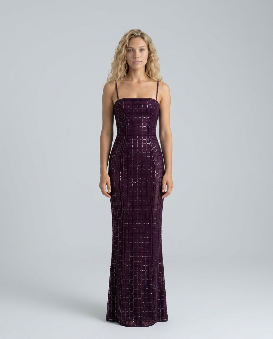 Bianca | Embellished Strapless Fishtail Maxi Dress