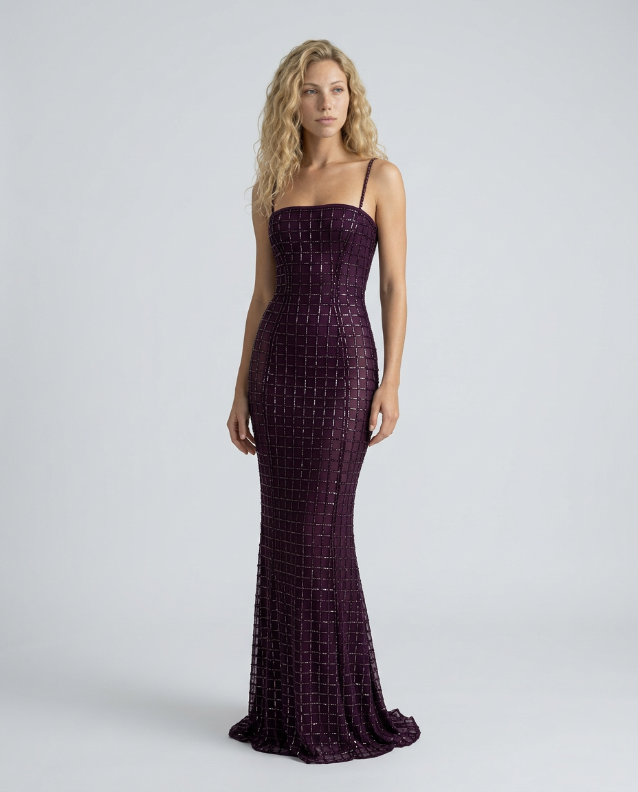 Bianca | Embellished Strapless Fishtail Maxi Dress