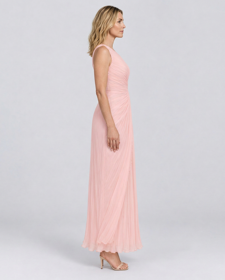 Aubrey | One-Shoulder Pleated Maxi Dress