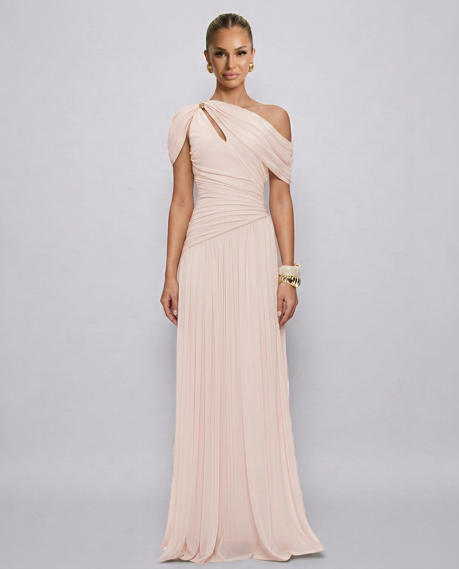 Valerie | Draped Off-Shoulder Maxi Dress