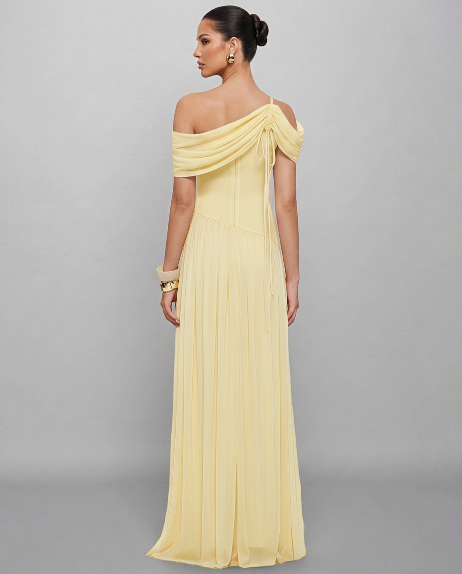 Valerie | Draped Off-Shoulder Maxi Dress