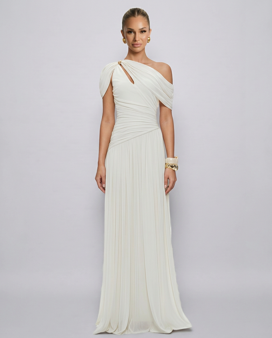 Valerie | Draped Off-Shoulder Maxi Dress