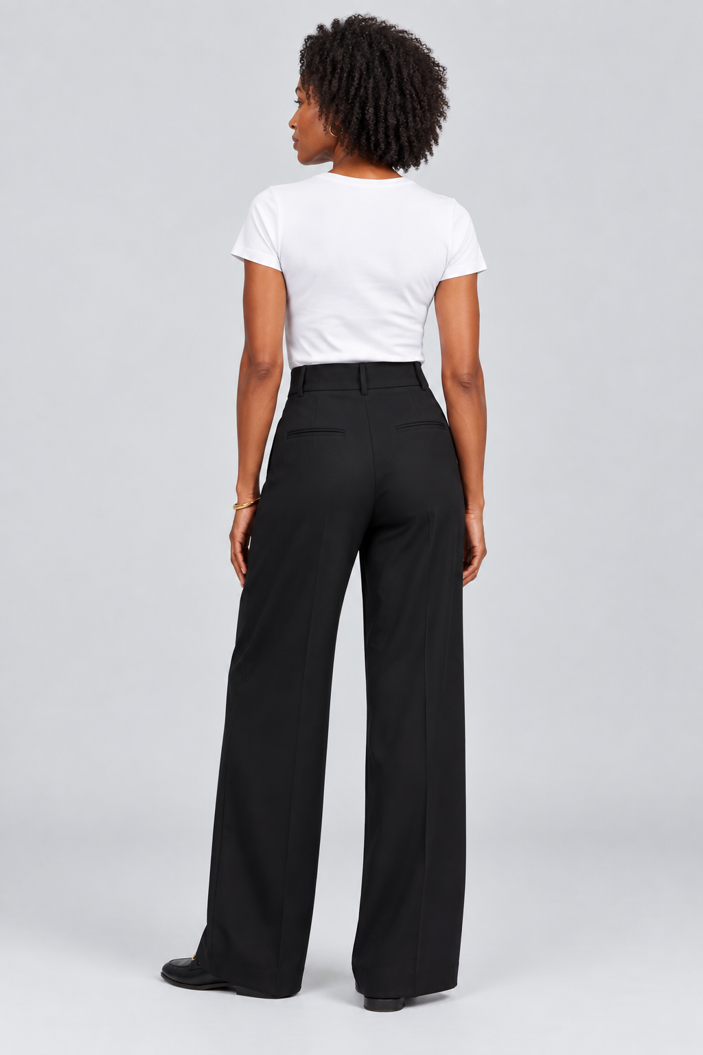 Elsa | High-Waisted Pleated Wide-Leg Trousers