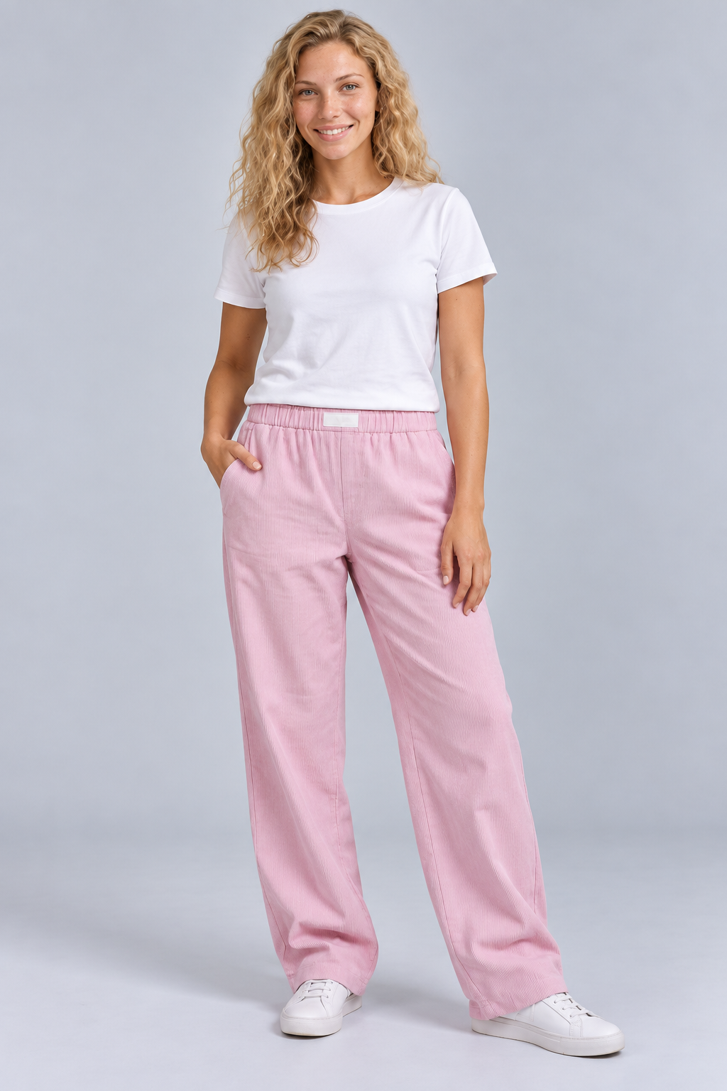 Melissa | Relaxed Wide-Leg Trousers with Elastic Waist