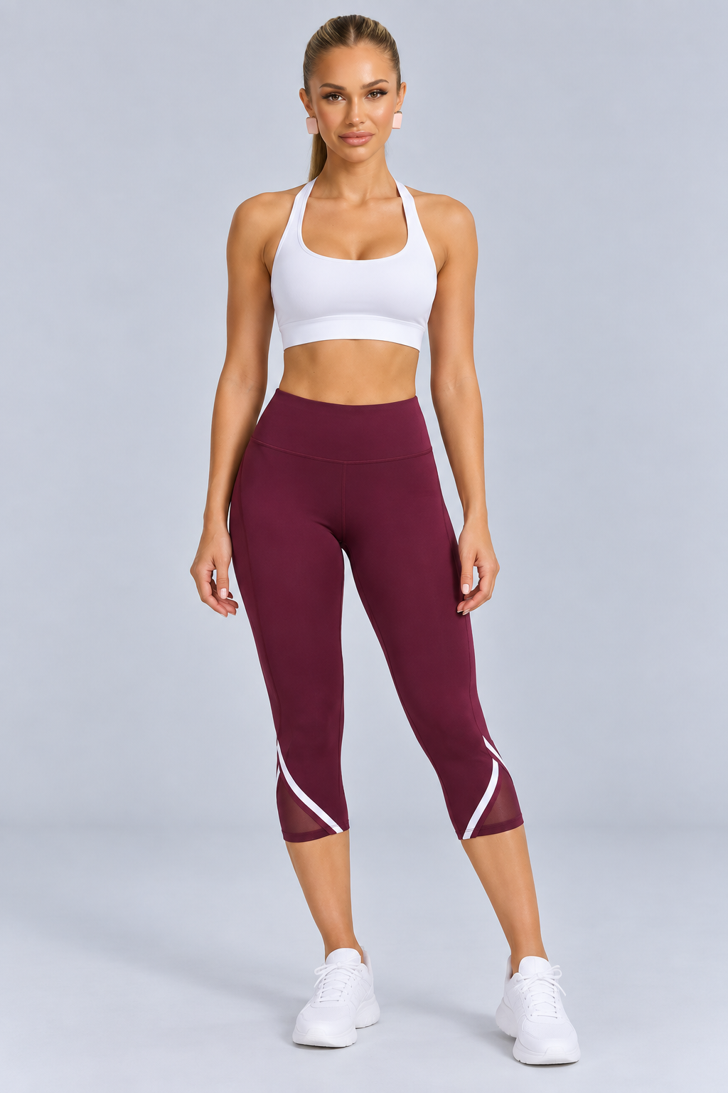 Jenna | High-Waisted Capri Leggings with Side Pocket