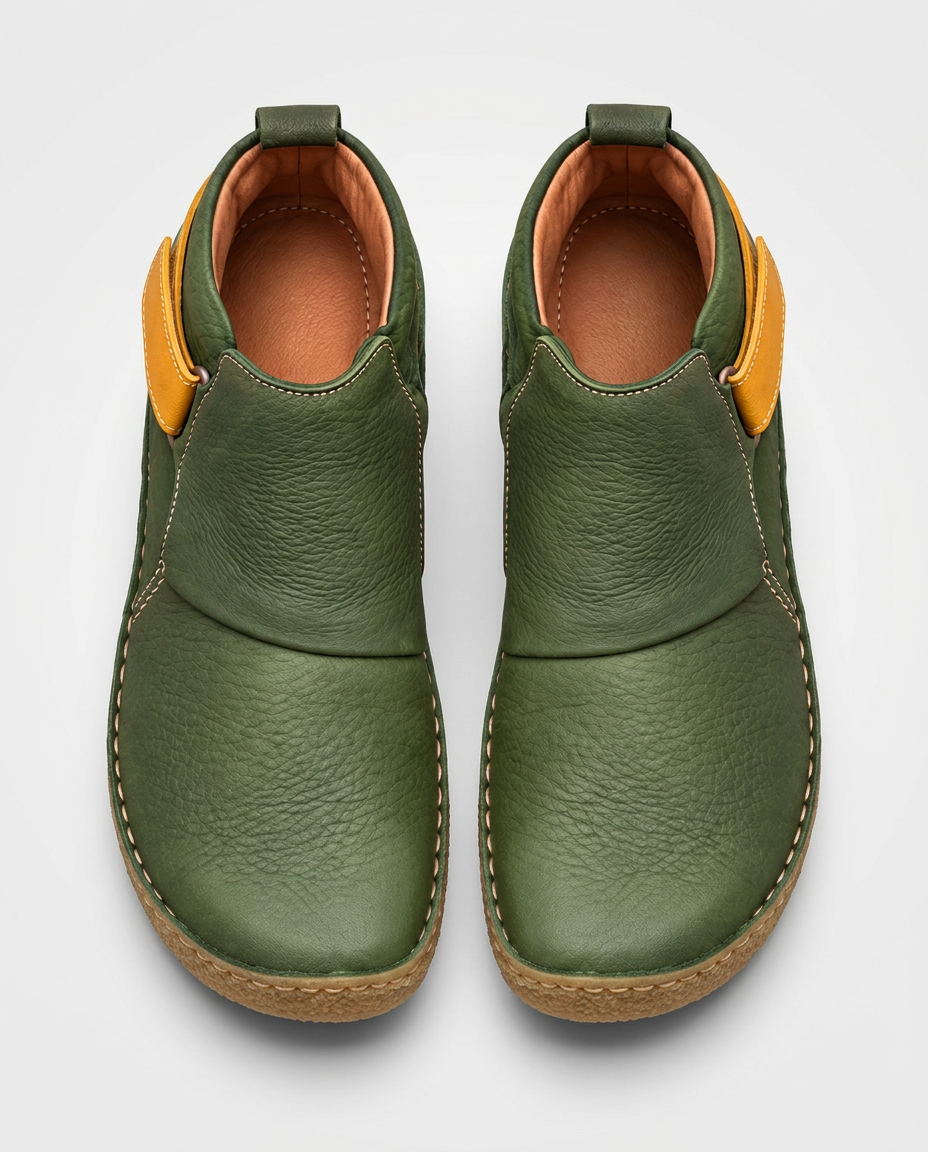 Flora | Vintage Ankle Boots with Side Zip