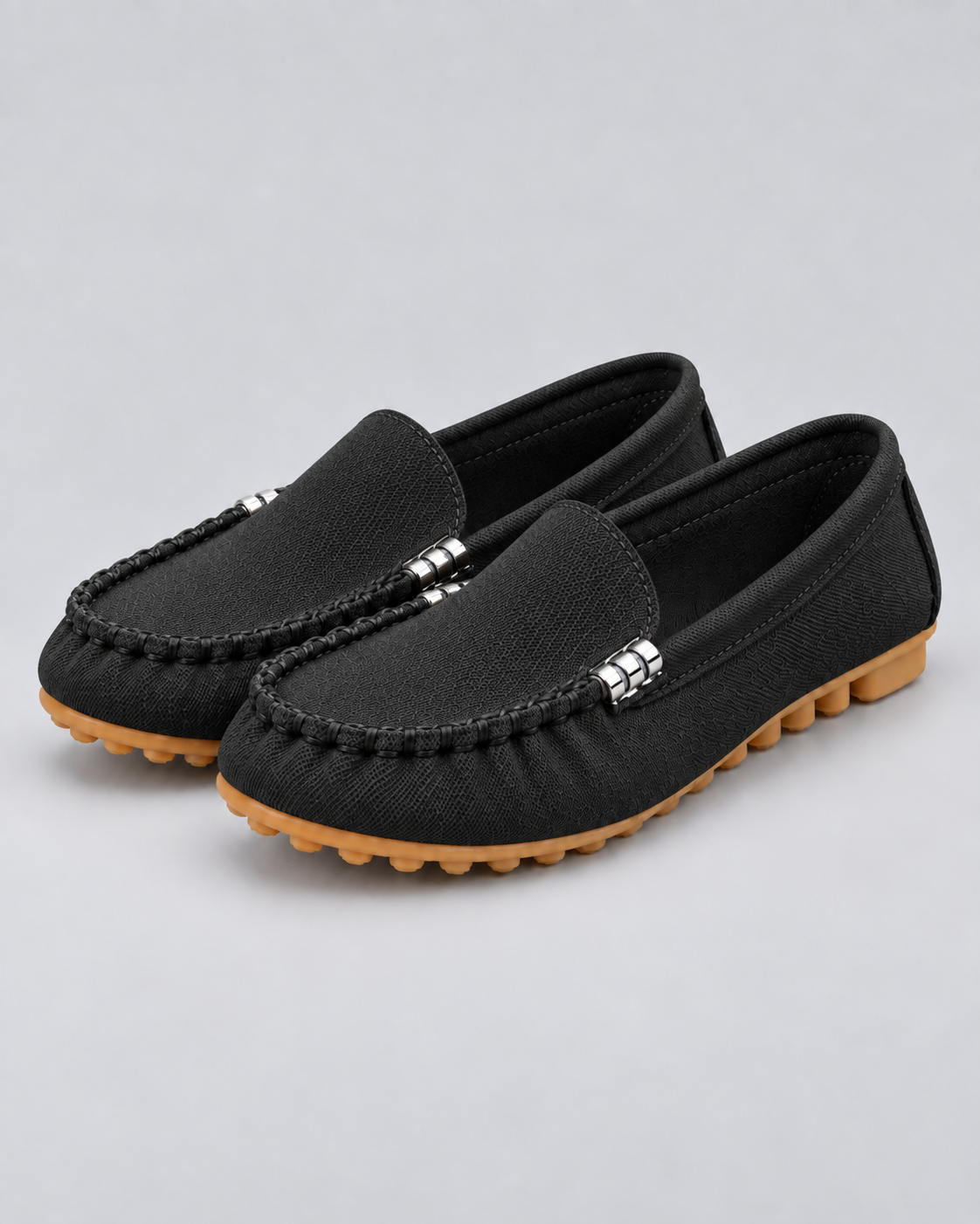 Adeline | Slip-On Loafers with Stitched Front