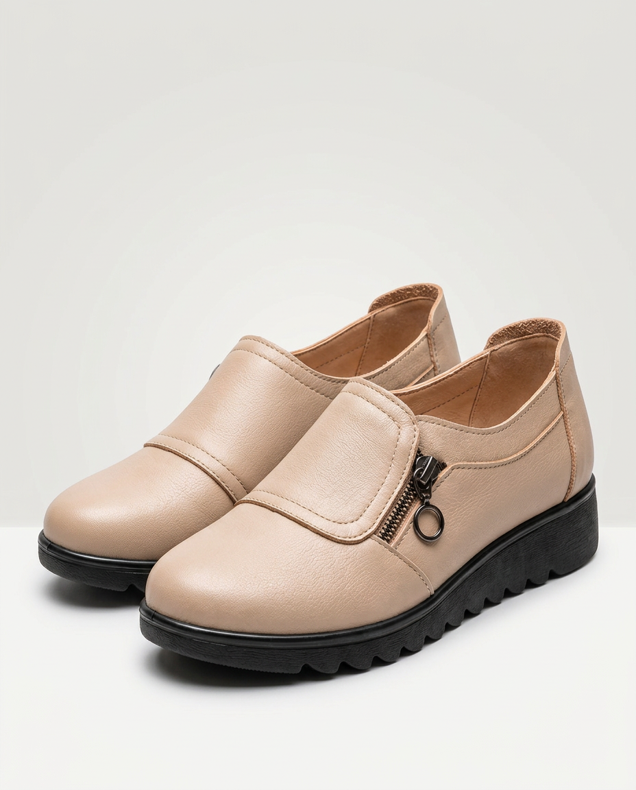 Jessica | Slip-On Shoes with Side Zip and Flexible Sole