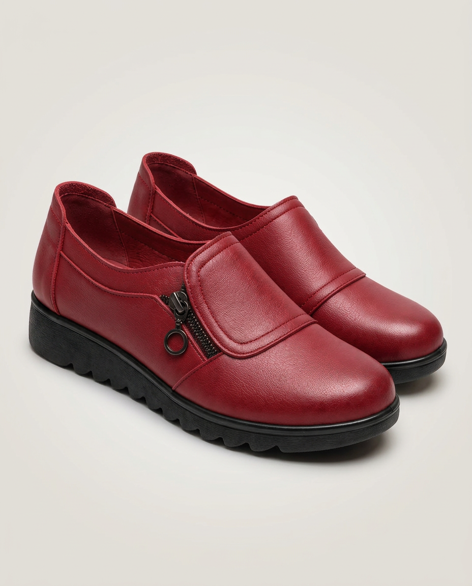 Jessica | Slip-On Shoes with Side Zip and Flexible Sole