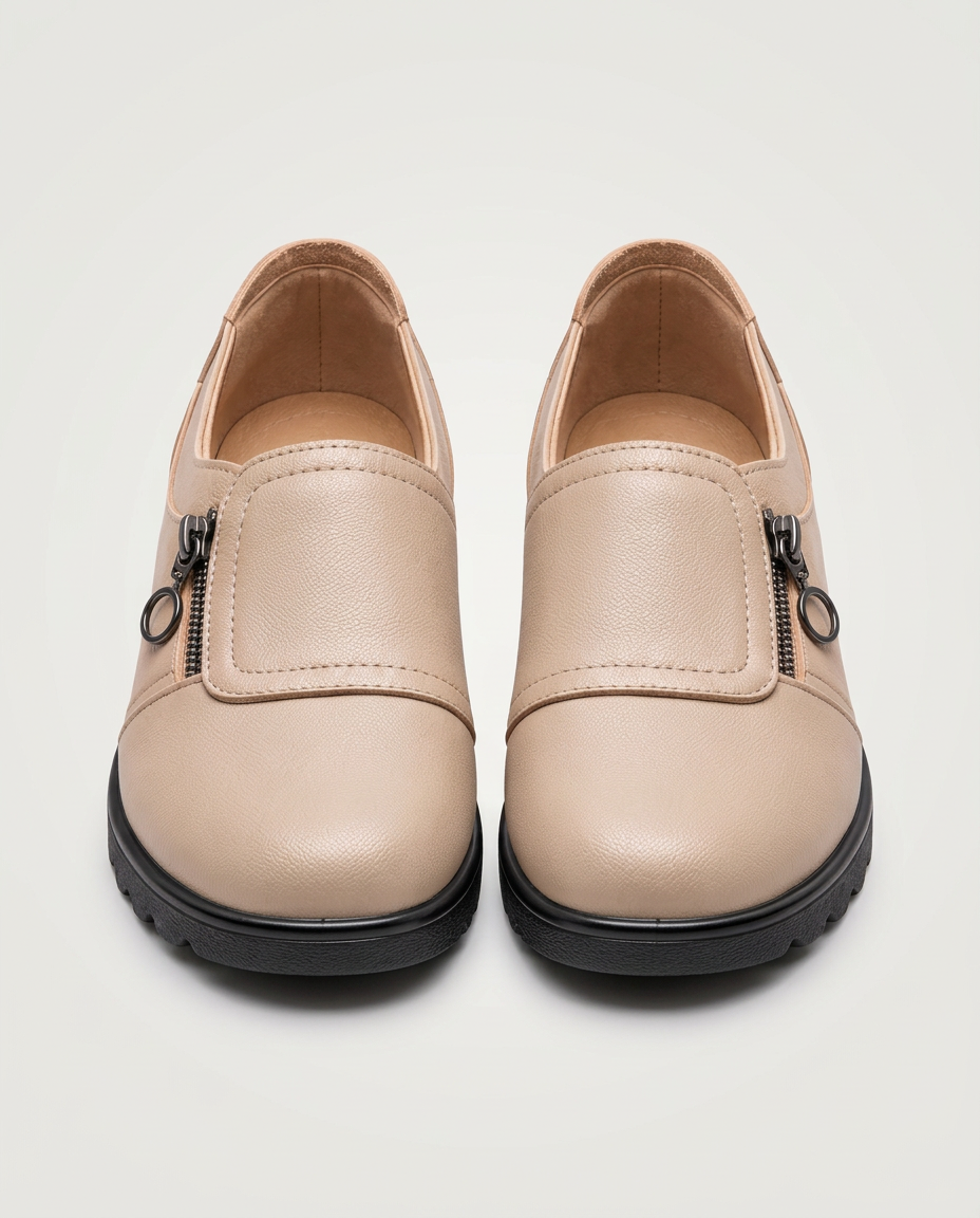 Jessica | Slip-On Shoes with Side Zip and Flexible Sole