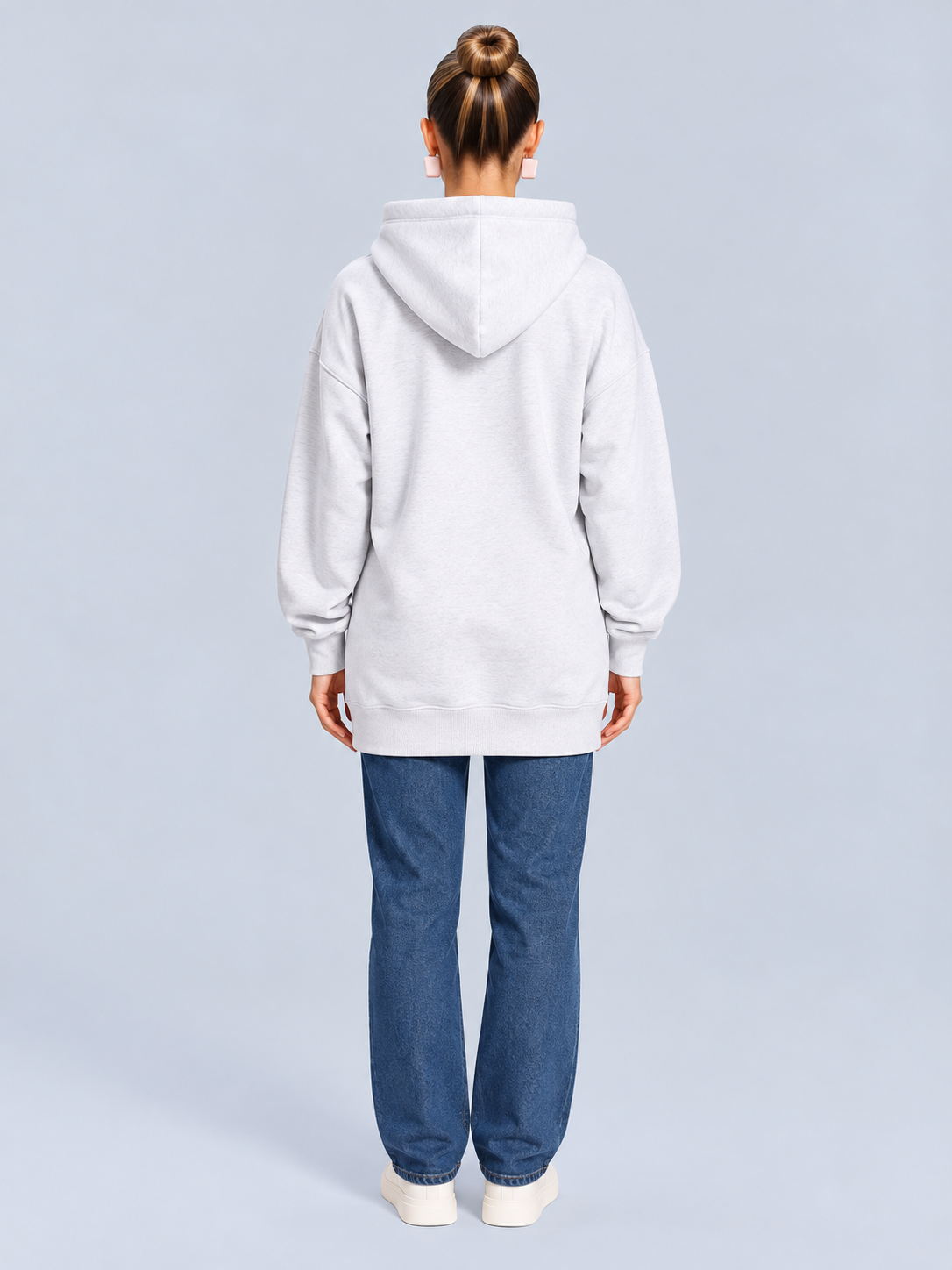 Harlow | Fleece-Lined Hooded Midi Dress