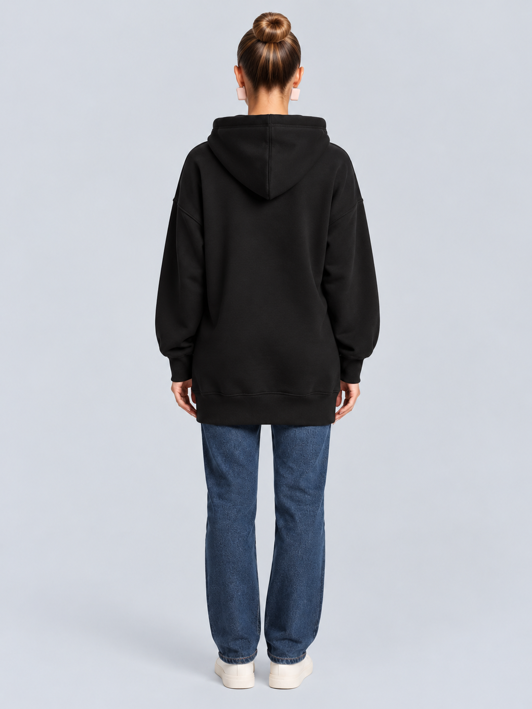 Harlow | Fleece-Lined Hooded Midi Dress