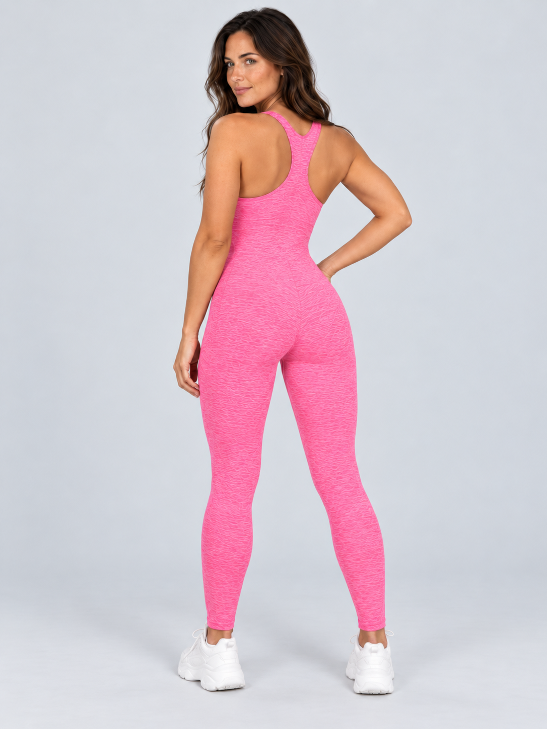Tatum | Open-Back Sleeveless Full-Length Sports Jumpsuit