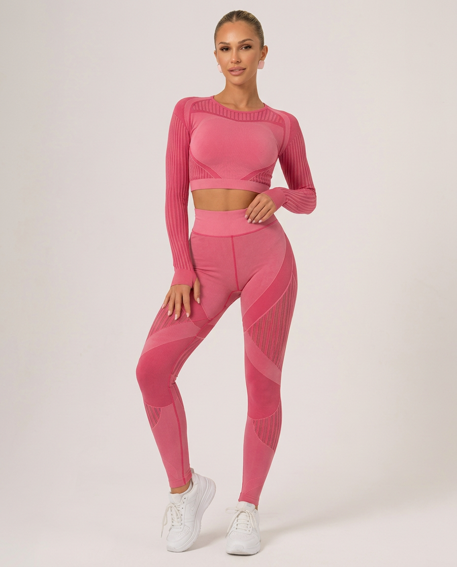 Bianca | Seamless Mesh-Panel Legging Co-ord Set