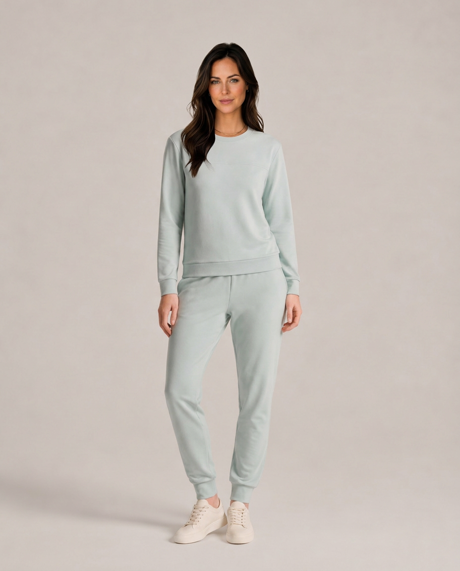 Winnie | Thermal Velour Long Sleeve Lounge Set