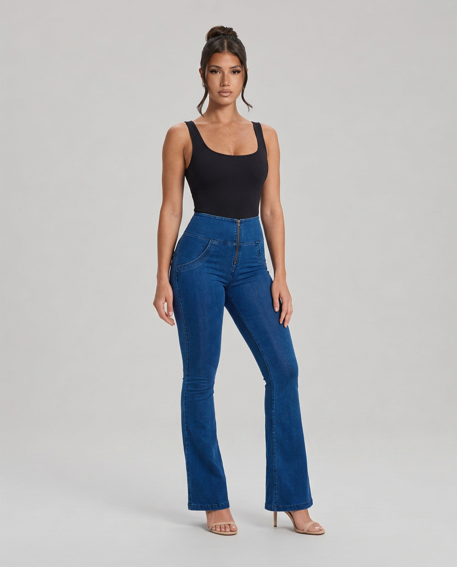 Liv | High-Waist Wide-Leg Stretch Jeans