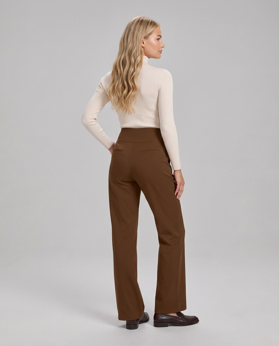 Marisol | Wide-Leg Elastic-Waist Pull-On Trousers