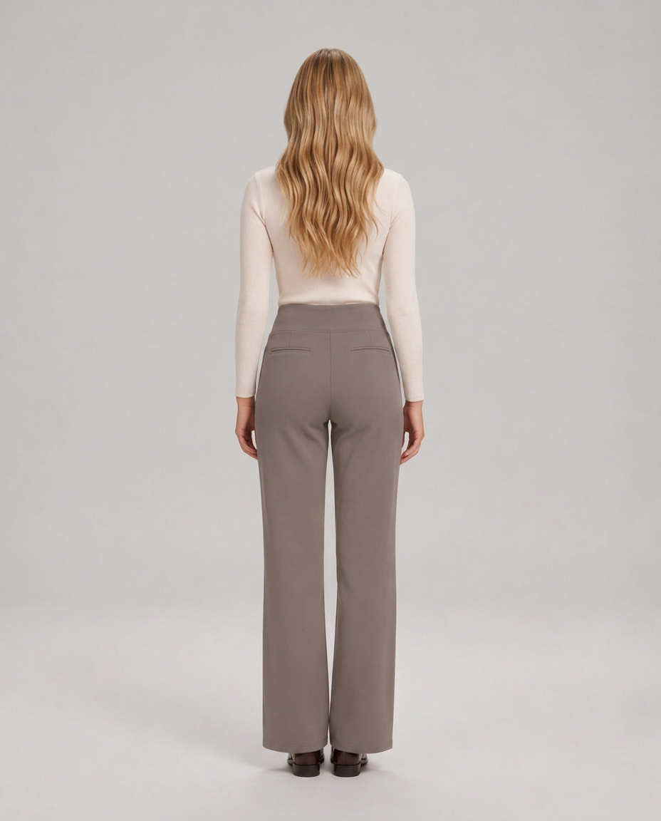 Marisol | Wide-Leg Elastic-Waist Pull-On Trousers