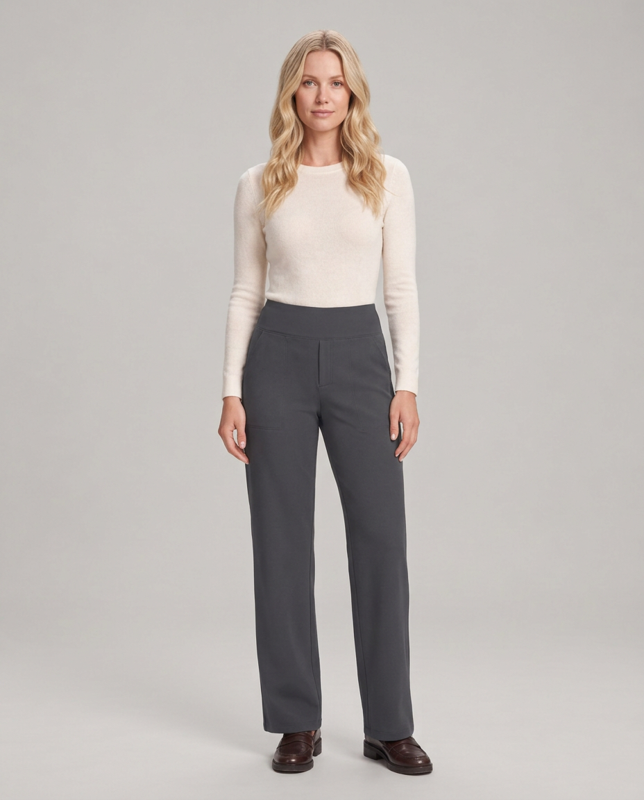 Marisol | Wide-Leg Elastic-Waist Pull-On Trousers