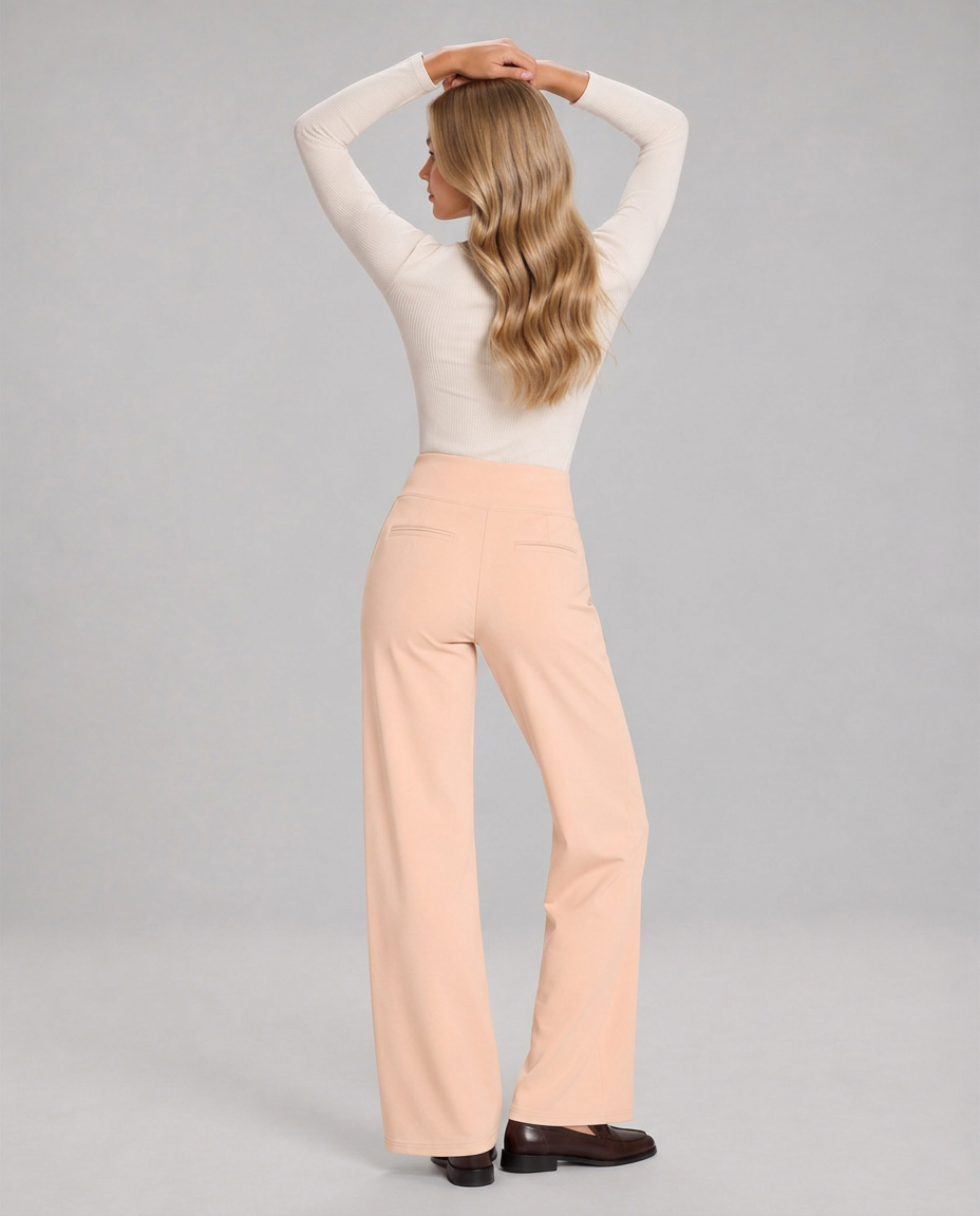 Marisol | Wide-Leg Elastic-Waist Pull-On Trousers