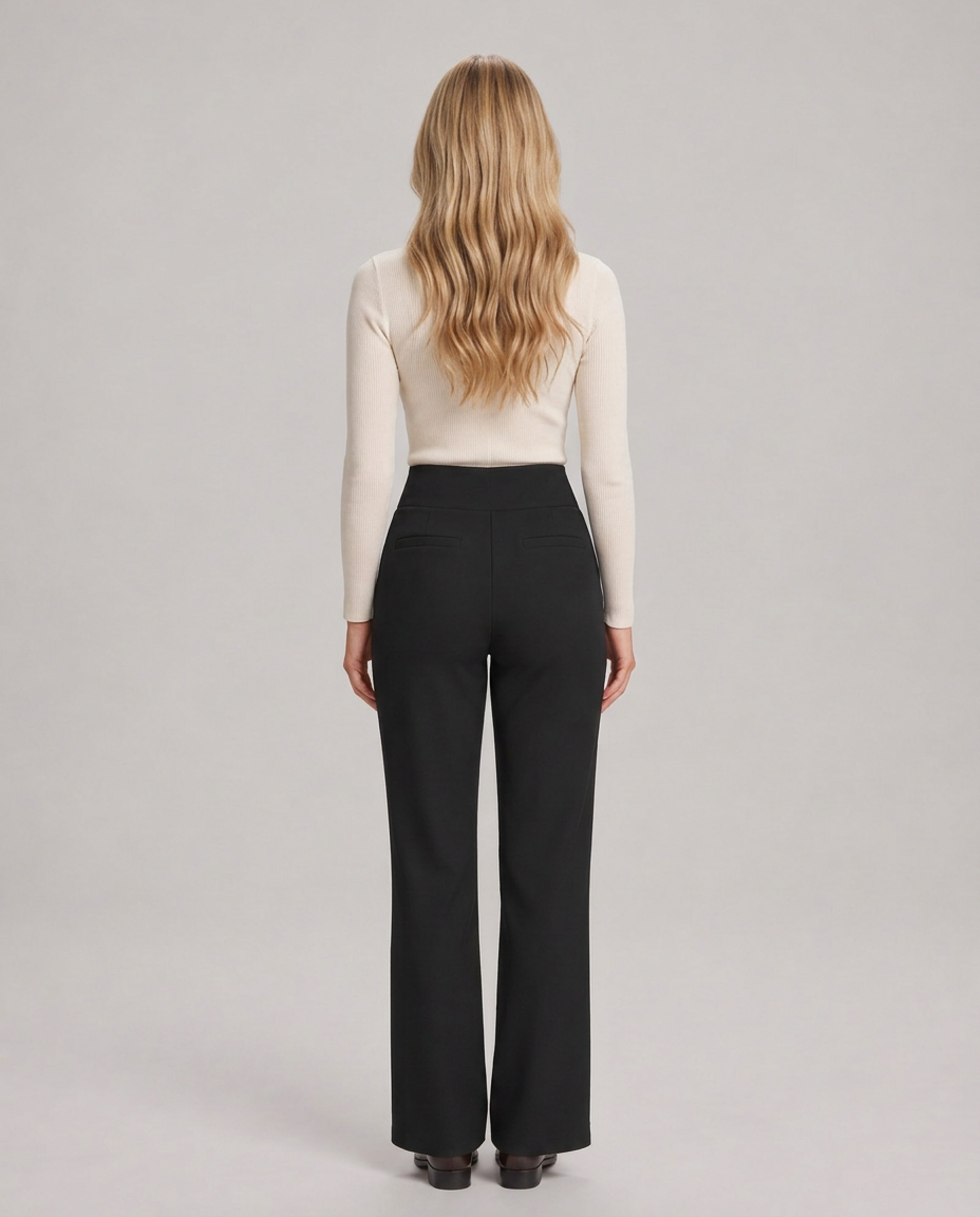 Marisol | Wide-Leg Elastic-Waist Pull-On Trousers