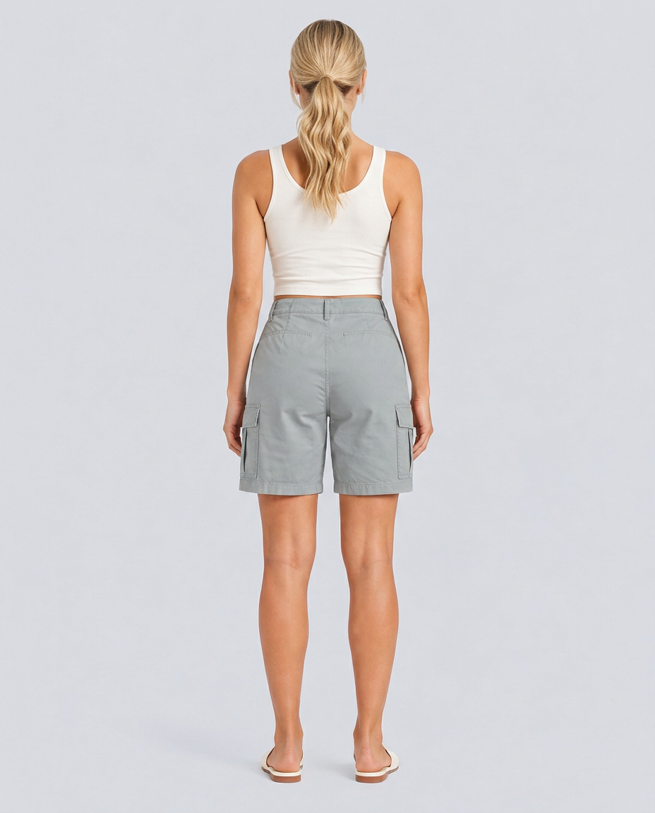 Isolde | High-Waist Straight-Leg Active Shorts