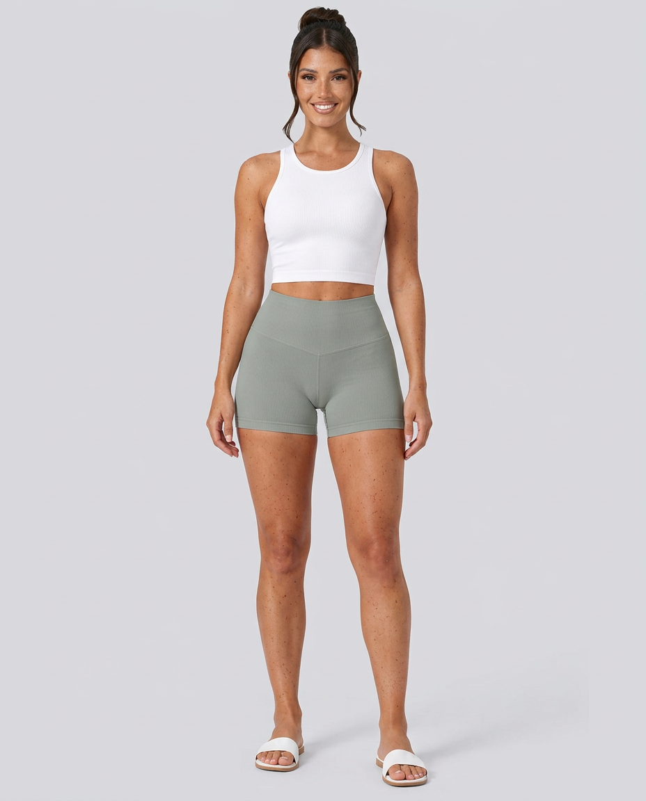 Ava | High-Waisted Non-Roll Active Shorts